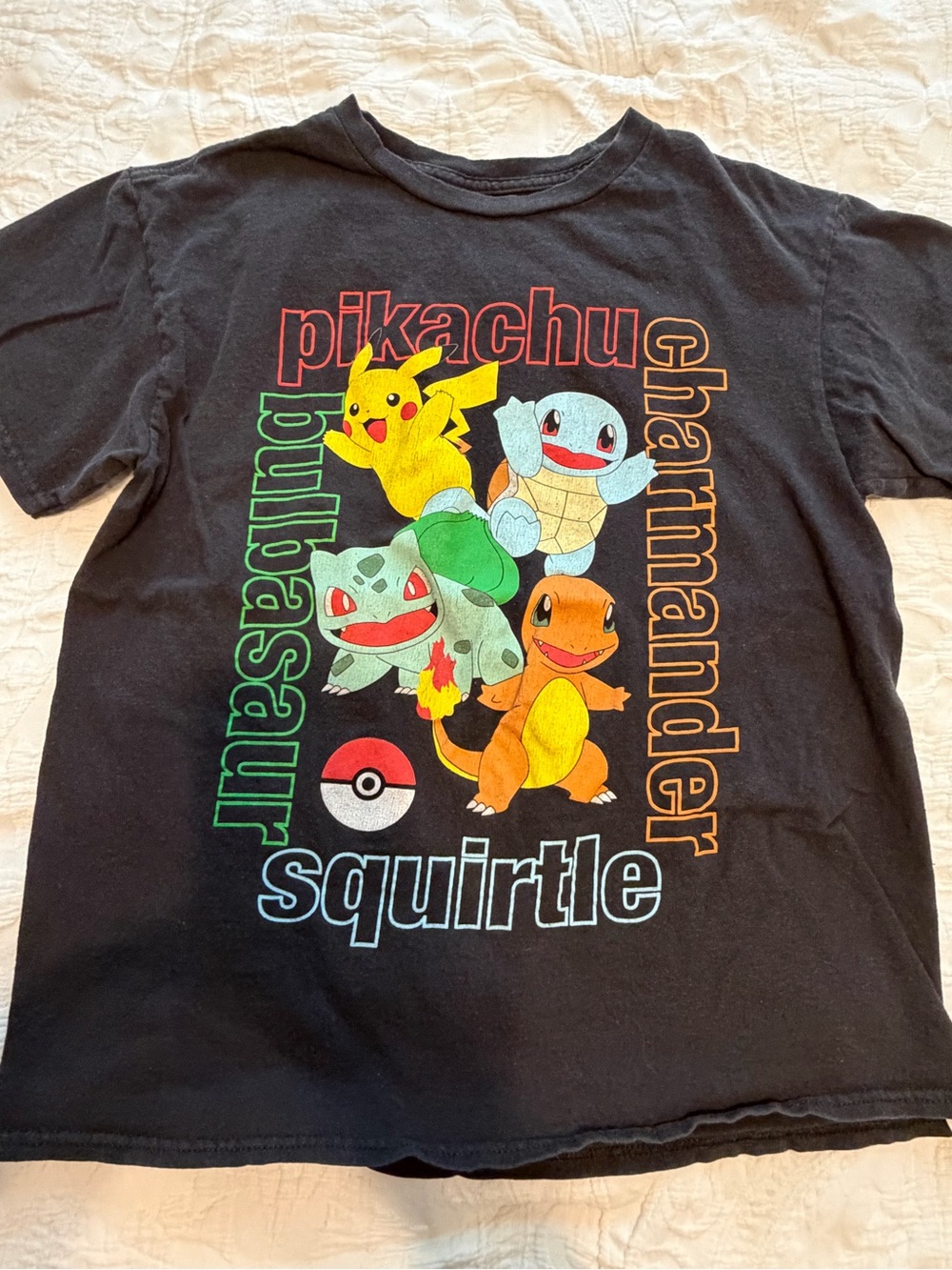 2 for$6✨Pokemon Kids Black Graphic Tee, Size M (Age 8/10)